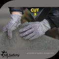 SRSAFETY 13G knitted nylon coated liner coated PU on palm safety working gloves, anti-cut safety working gloves